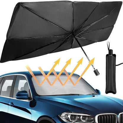 Portable car sunshade, windshield sunshade, foldable windshield sunshade, car exterior accessories, daily car  - image 3