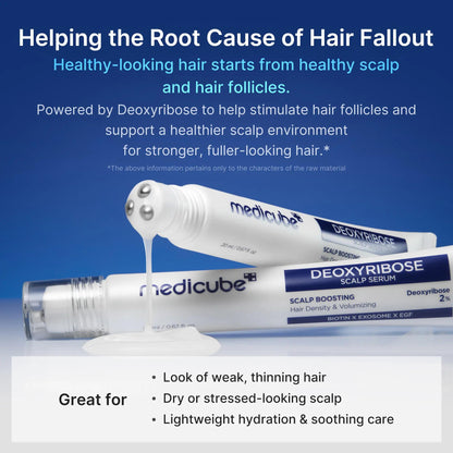 [NEW] [medicube] Deoxyribose Scalp Serum | For Fuller-Looking Hair & Scalp Strengthening Roll-On Serum | Deoxy - image 6