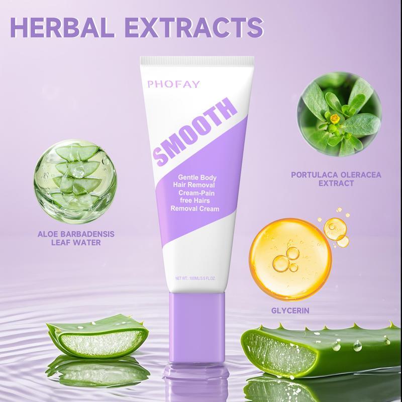 Bikini Pain-Free Hair Removal Cream for Sensitive Skin, Hypoallergenic Formula-Gentle & Fast-Acting Depilatory - image 2