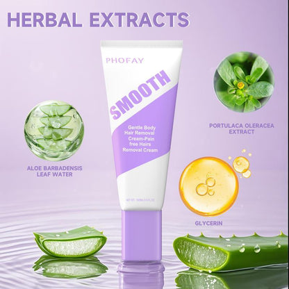 Bikini Pain-Free Hair Removal Cream for Sensitive Skin, Hypoallergenic Formula-Gentle & Fast-Acting Depilatory - image 2