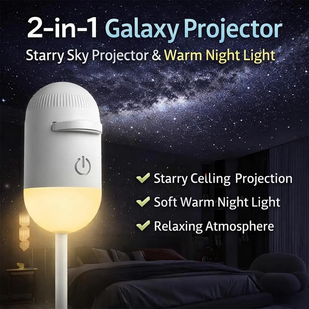 Galaxy Projector 2-in-1 Starry Sky Projector, Galaxy Star Projector Starry Projector Light, Galaxy Dual-Mode N - image 2