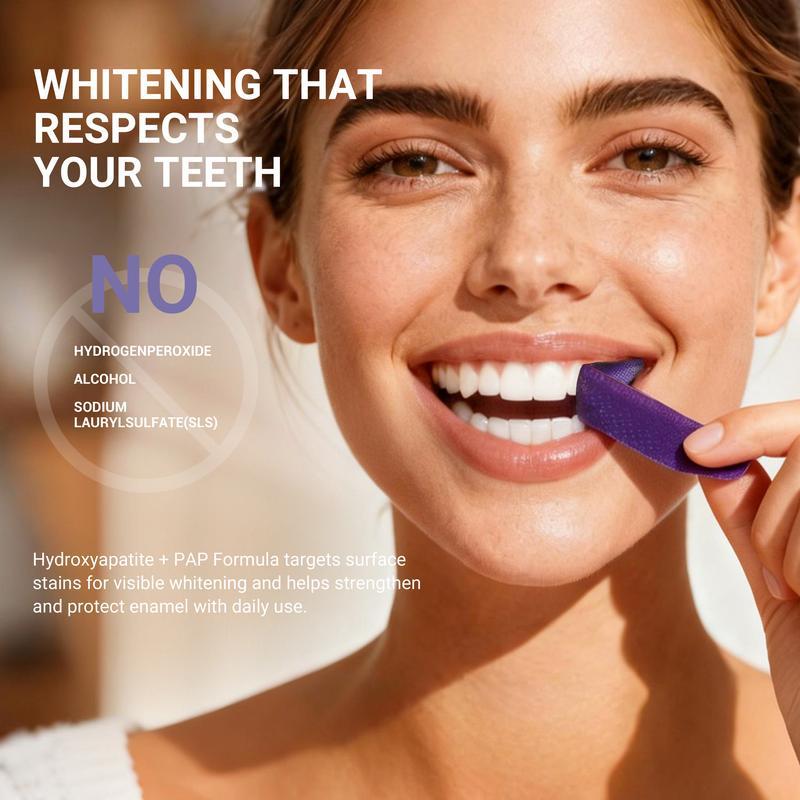 【CEELIKE】 Purple Teeth Whitening Strips With Free Cheek Retractor - 7/21 Whitening Sessions -Nano-Hydroxyapati - image 5