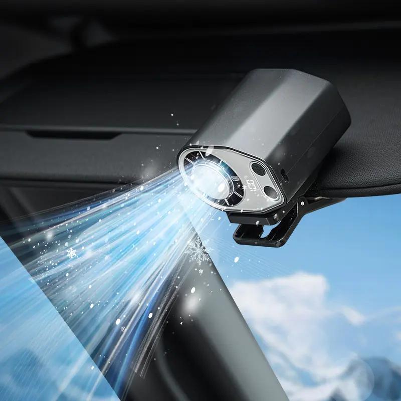JOYTUTUS 2026 Car Clip On Air Conditioner Fan with LED Display - 360° Rotation, 100 Speeds Adjustable, USB Rec - image 3