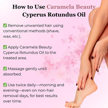 Cyperus Rotundus Hair Removal Oil for Smooth Skin