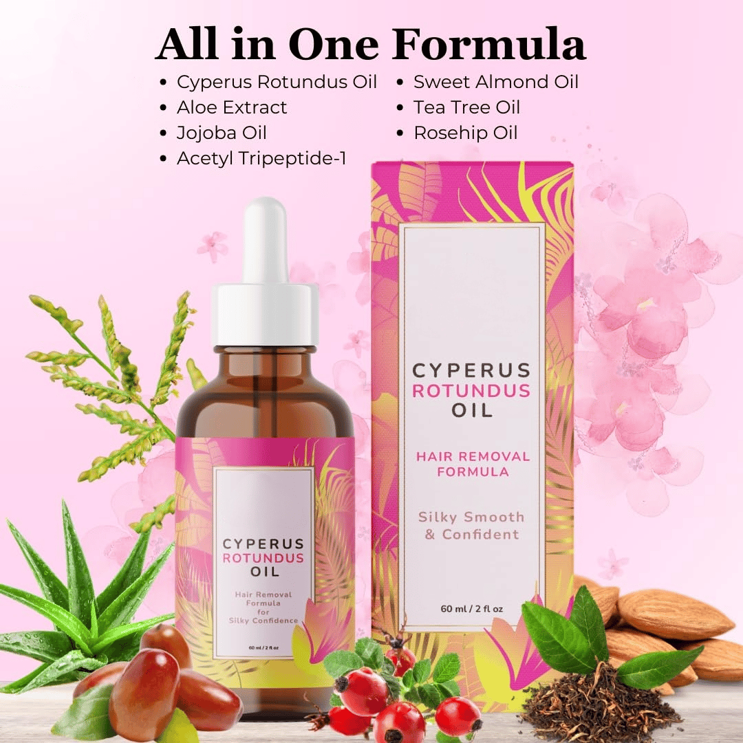 Cyperus Rotundus Hair Removal Oil for Smooth Skin