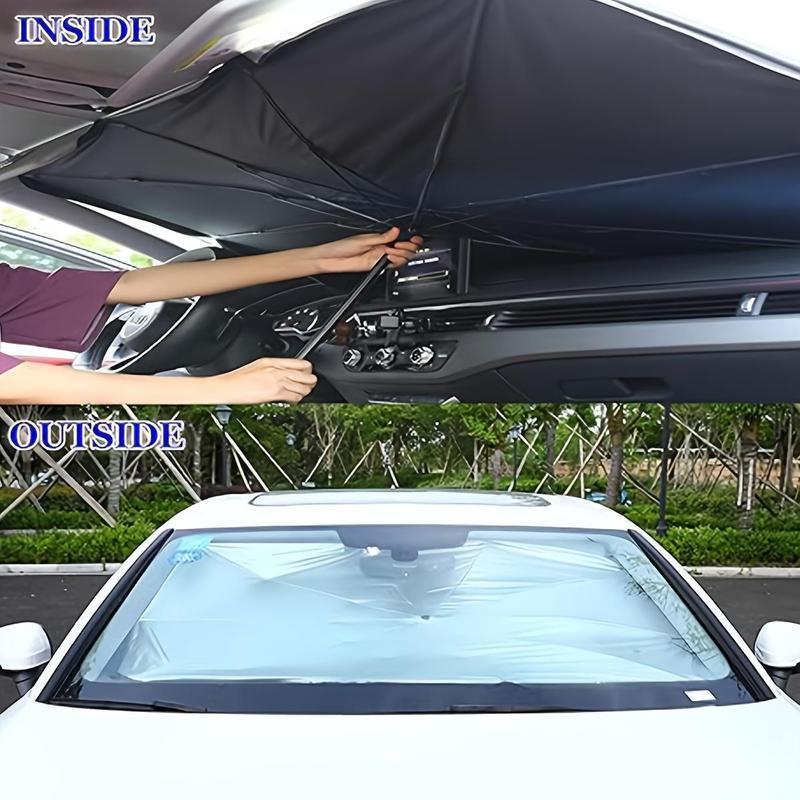 Portable car sunshade, windshield sunshade, foldable windshield sunshade, car exterior accessories, daily car  - image 5