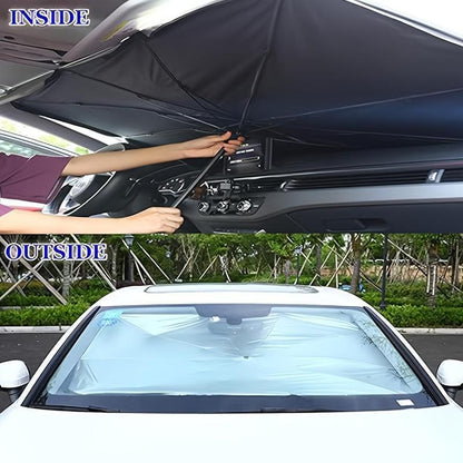 Portable car sunshade, windshield sunshade, foldable windshield sunshade, car exterior accessories, daily car  - image 5