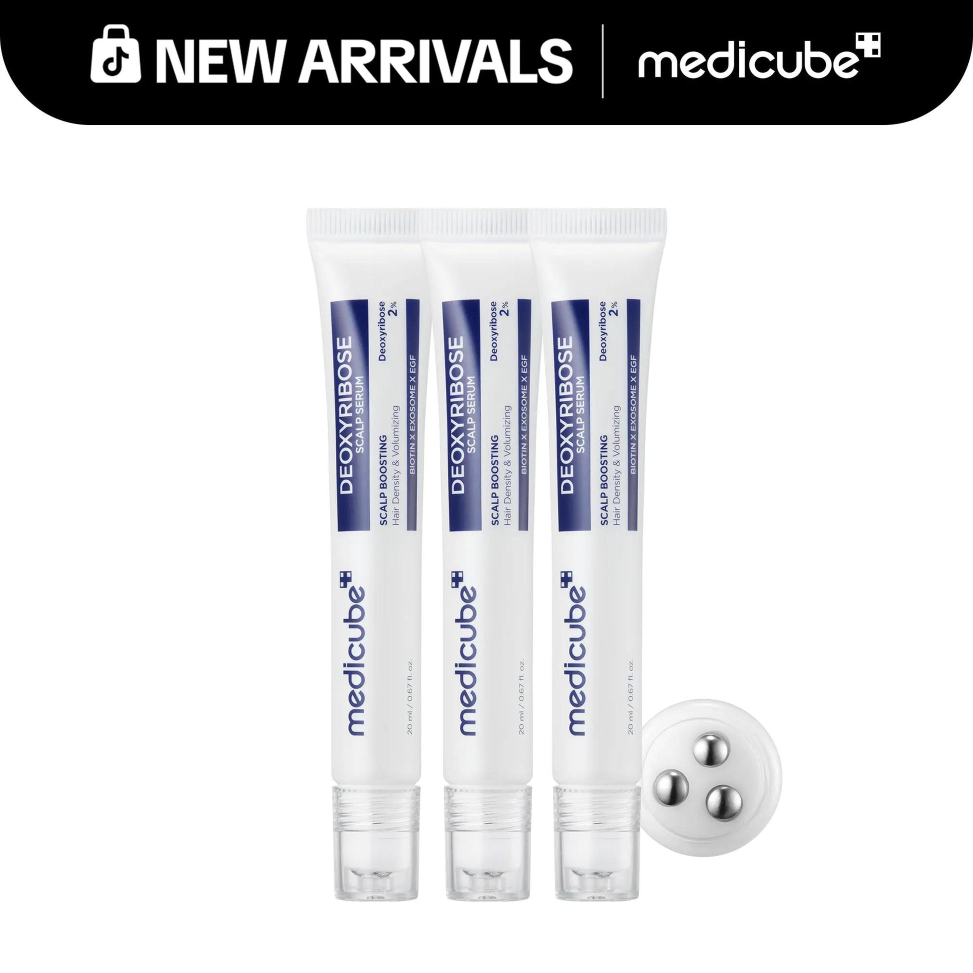[NEW] [medicube] Deoxyribose Scalp Serum | For Fuller-Looking Hair & Scalp Strengthening Roll-On Serum | Deoxyribose, Rosemar