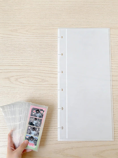 Clear photo booth frame, album-style photo storage box for 2x6-inch photos, 20-page photo decorations for anni - image 3