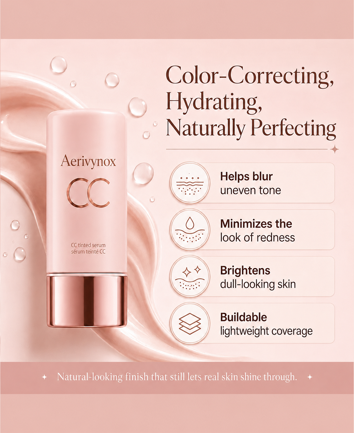 CC color-correcting tinted serum