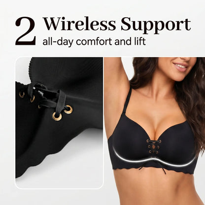 ✨Women's Seamless Breathable Push-Up Support Bra