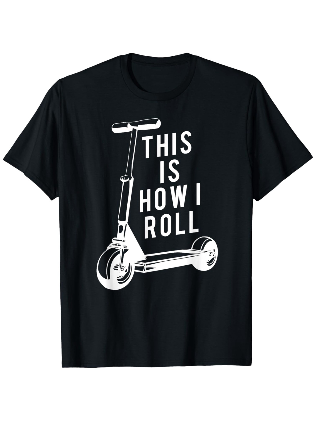 Men's Graphic T-Shirt This Is How I Roll With Classic Scooter In Modern Minimal Design Scooter
