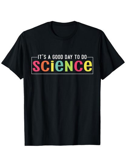 Men's Graphic T-Shirt Its A Good Day To Do Multicolor Letter Pattern Science
