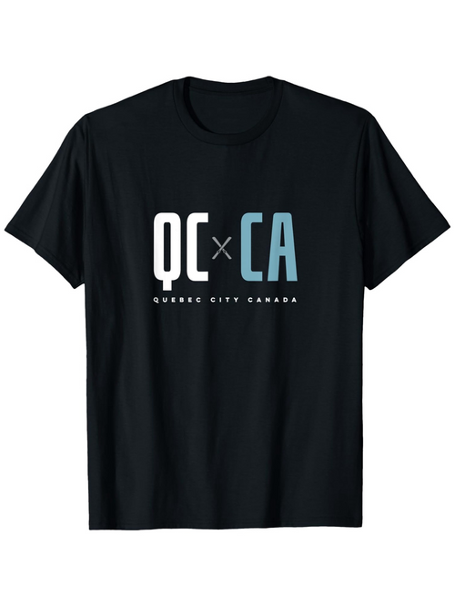 Men's Graphic T-Shirt Quebec City Canada Minimalist Typeface Letters With Urban Graphic Art T Shirt