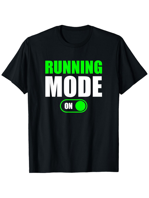 Men's Graphic T-Shirt Running Mode On Switch Icon Graphic Shirt