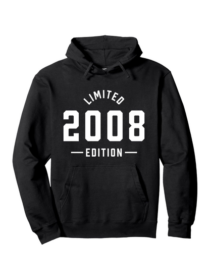 Men's Graphic Hoodie Limited Edition Bold White Typography On Front Hoodie