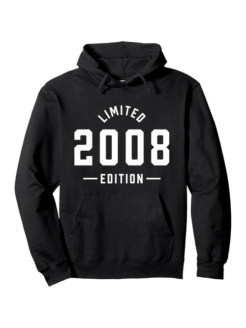 Men's Graphic Hoodie Limited Edition Bold White Typography On Front Hoodie
