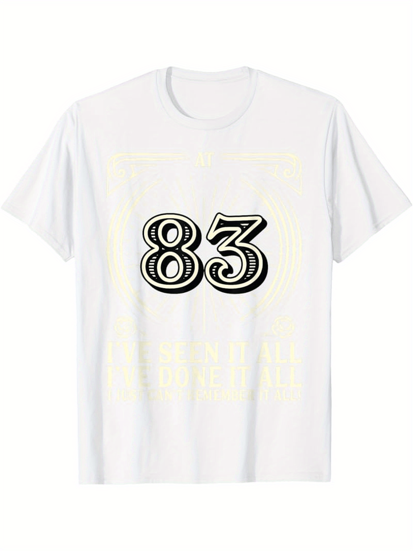 Men's Graphic T-Shirt Bold Graphic Number Eighty Three On Crisp Classic Tee