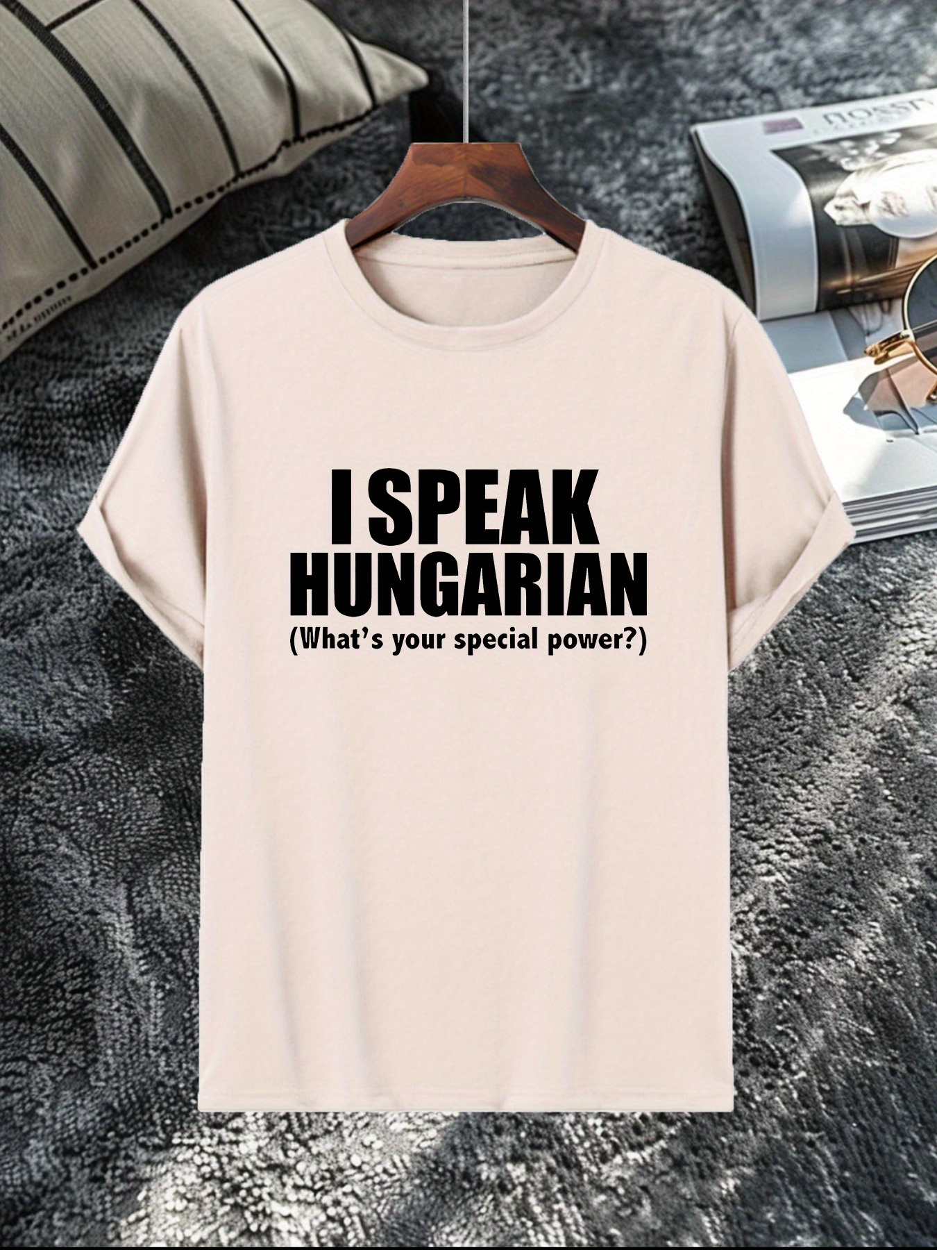 Men's Graphic T-Shirt I Speak Hungarian Whats Your Special Power Statement T Shirt