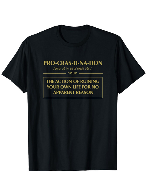 Men's Graphic T-Shirt Definition Statement With Neutral Typography On Simple Classic T Shirt