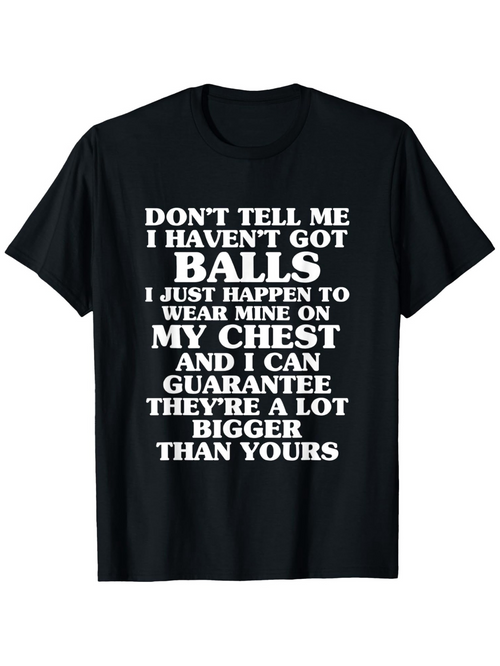 Men's Graphic T-Shirt Bold White Slogan Letters Spread Across The Center Chest T Shirt