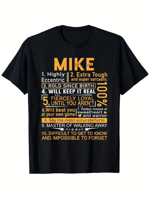 Men's Graphic T-Shirt Bold Motivational Quotes With Yellow Accents On Classic Cotton T Shirt