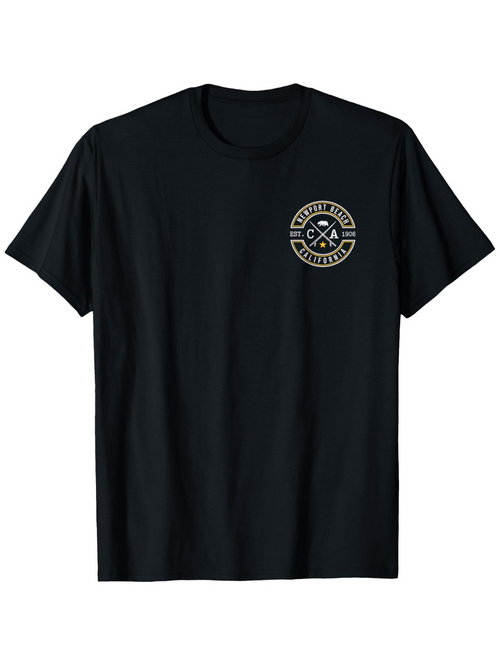 Men's Graphic T-Shirt Classic Circle Emblem With Crossed Tools Vintage Badge Design