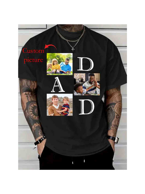 Men's Graphic T-Shirt Memories Of Love With Custom Happy Family Dad