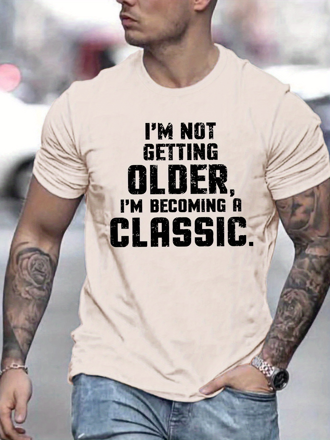 Men's Graphic T-Shirt Im Not Getting Older Im Becoming A Classic Urban Street Classic Typography