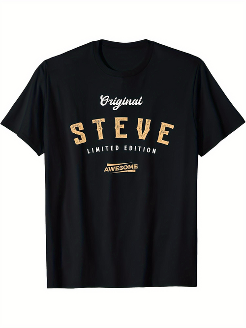 Men's Graphic T-Shirt Original Steve Limited Edition Awesome Typography T Shirt
