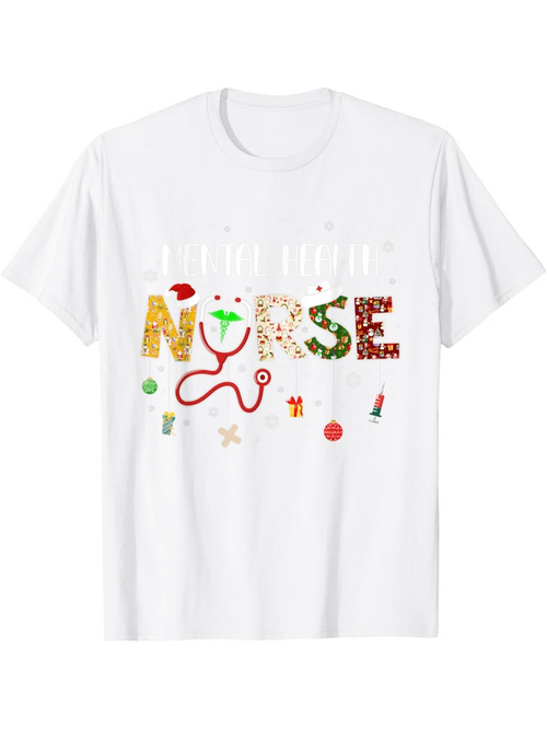 Men's Graphic T-Shirt Proud Nurse With Festive Holiday Medical Theme Nurse