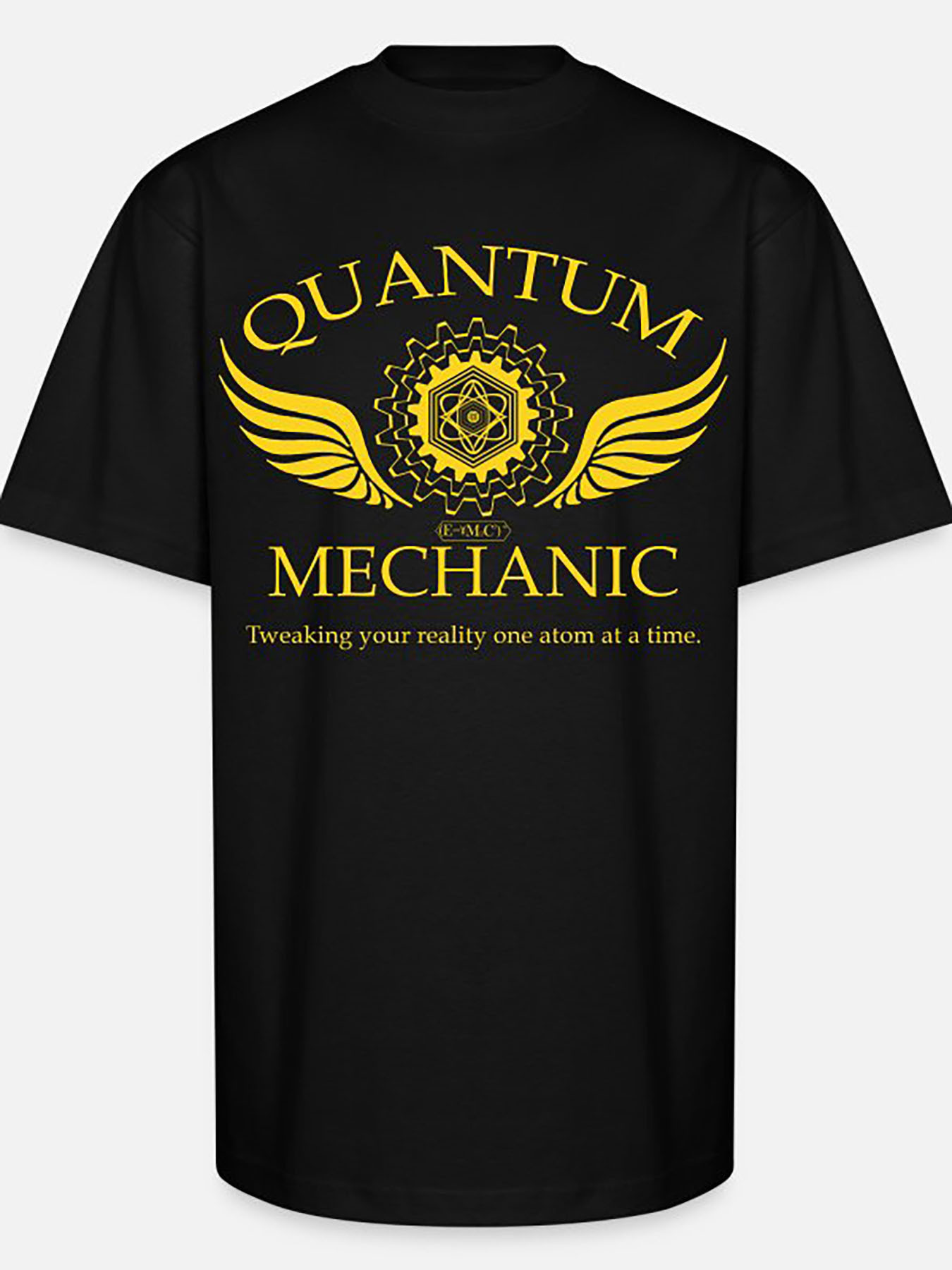 Men's Graphic T-Shirt Quantum Mechanic Gold Winged Mandala With Intricate Central Symbol T Shirt