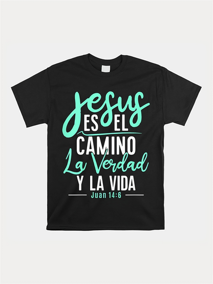 Men's Graphic T-Shirt No English Text Bold Color Script And Block Letters Overlaid Black T Shirt
