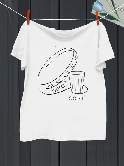 Men's Graphic T-Shirt Minimalist Drum And Cup With Handwritten Text Drum