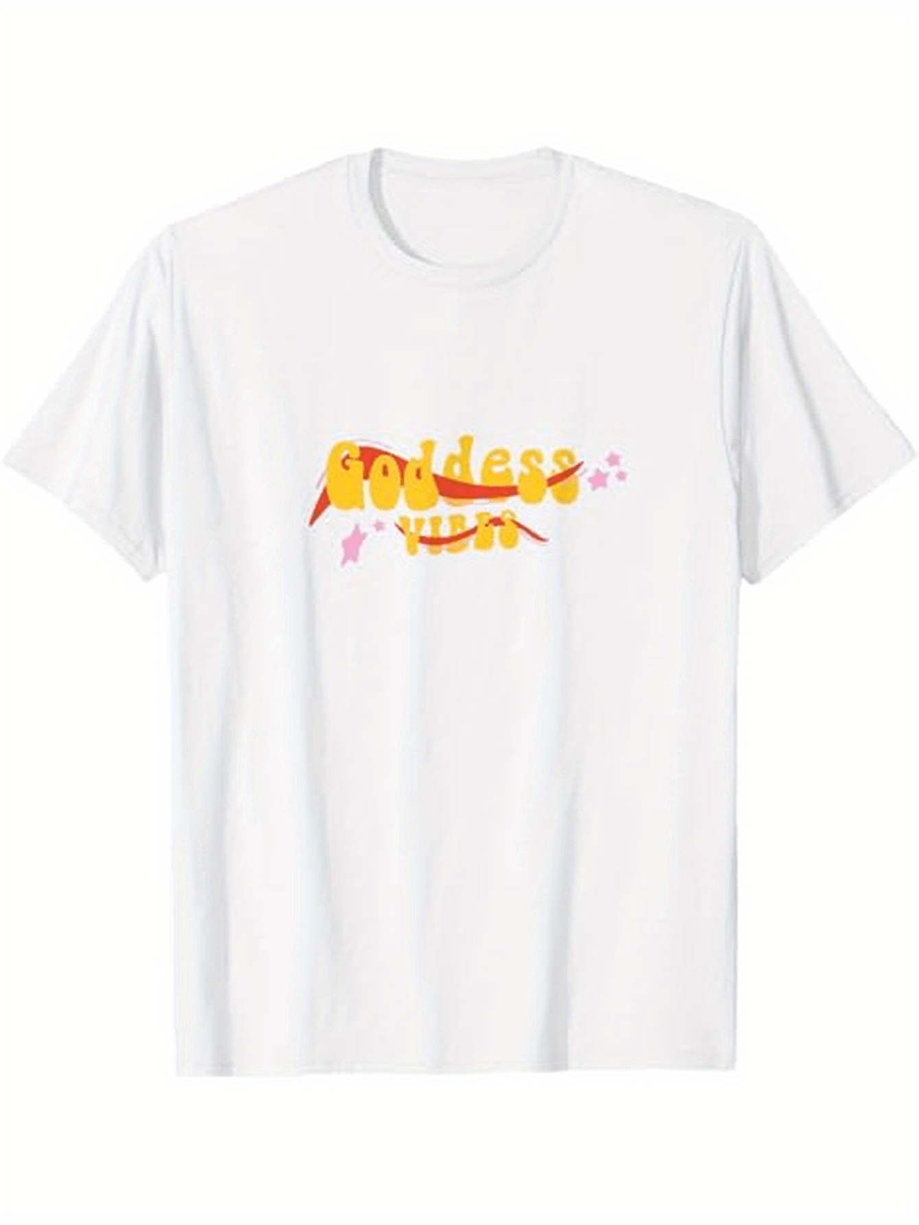 Men's Graphic T-Shirt Goddess Within Radiant Sunbursts With Playful Swirling Stars Motif