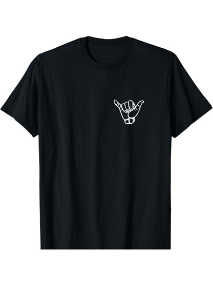 Men's Graphic T-Shirt Minimal Line Art Gesture Hand Displayed On Soft Cotton T Shirt