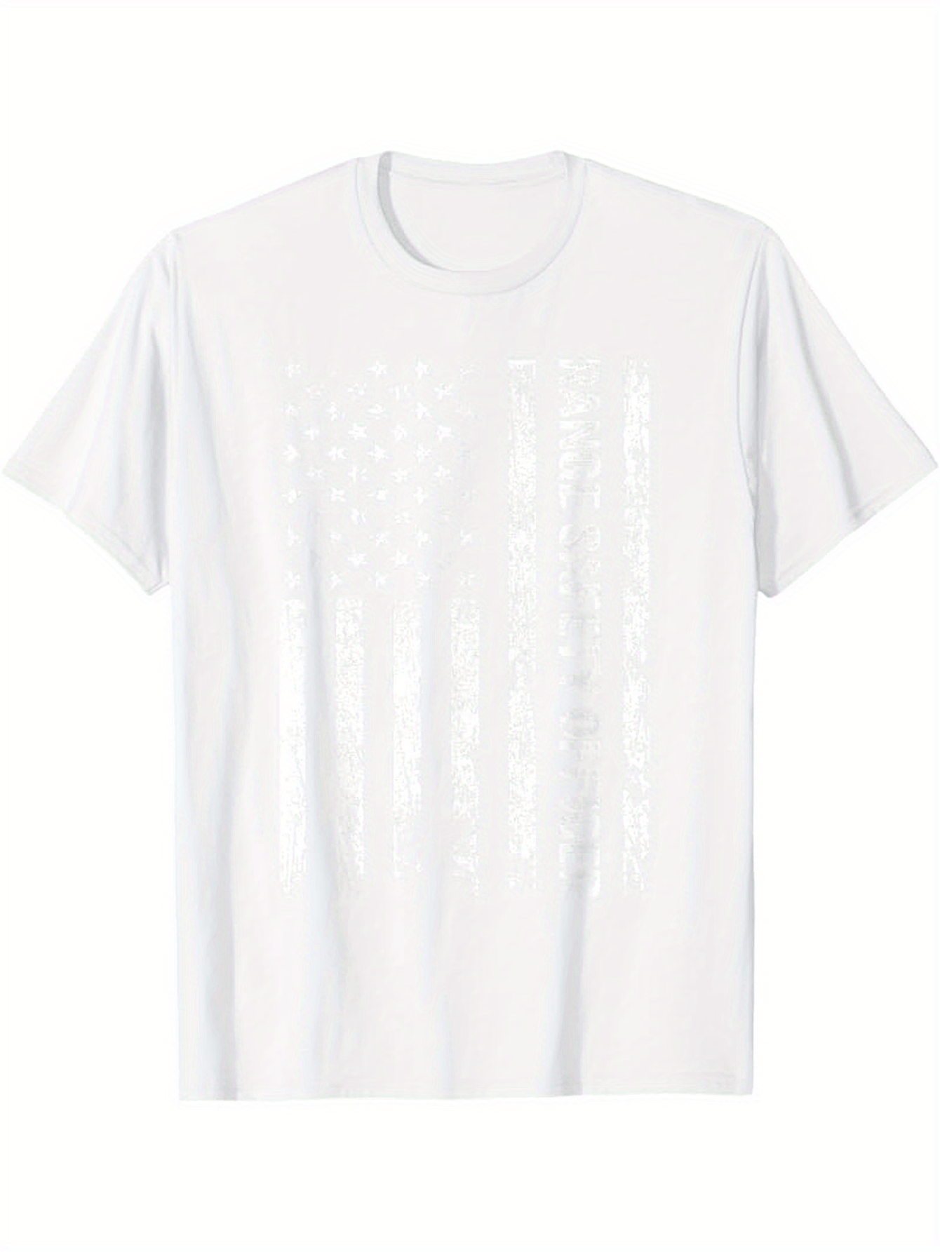 Men's Graphic T-Shirt Shining Light Reflections With Faded Pattern On Plain White Tshirt