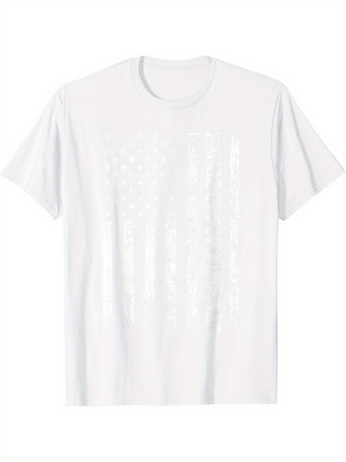 Men's Graphic T-Shirt Shining Light Reflections With Faded Pattern On Plain White Tshirt