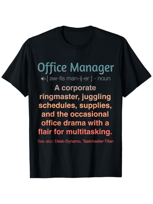 Men's Graphic T-Shirt Office Manager Juggling Corporate Schedules With Multitasking TShirt
