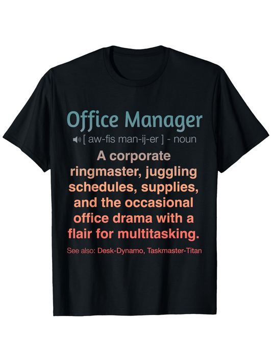 Men's Graphic T-Shirt Office Manager Juggling Corporate Schedules With Multitasking TShirt