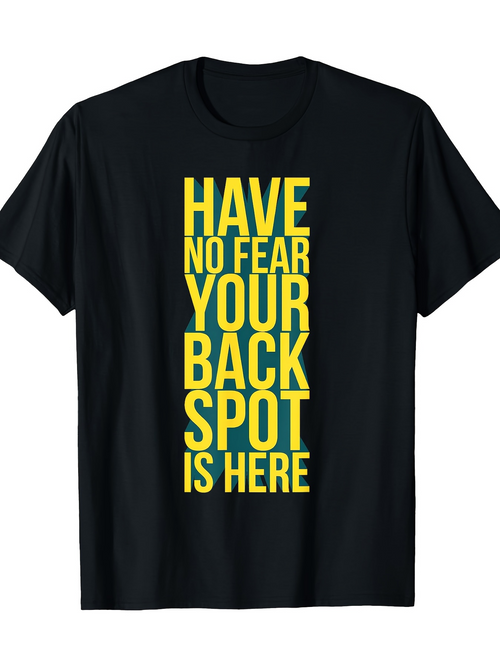 Men's Graphic T-Shirt Have No Fear Bold Yellow Vertical Letters With Motivational Words T Shirt