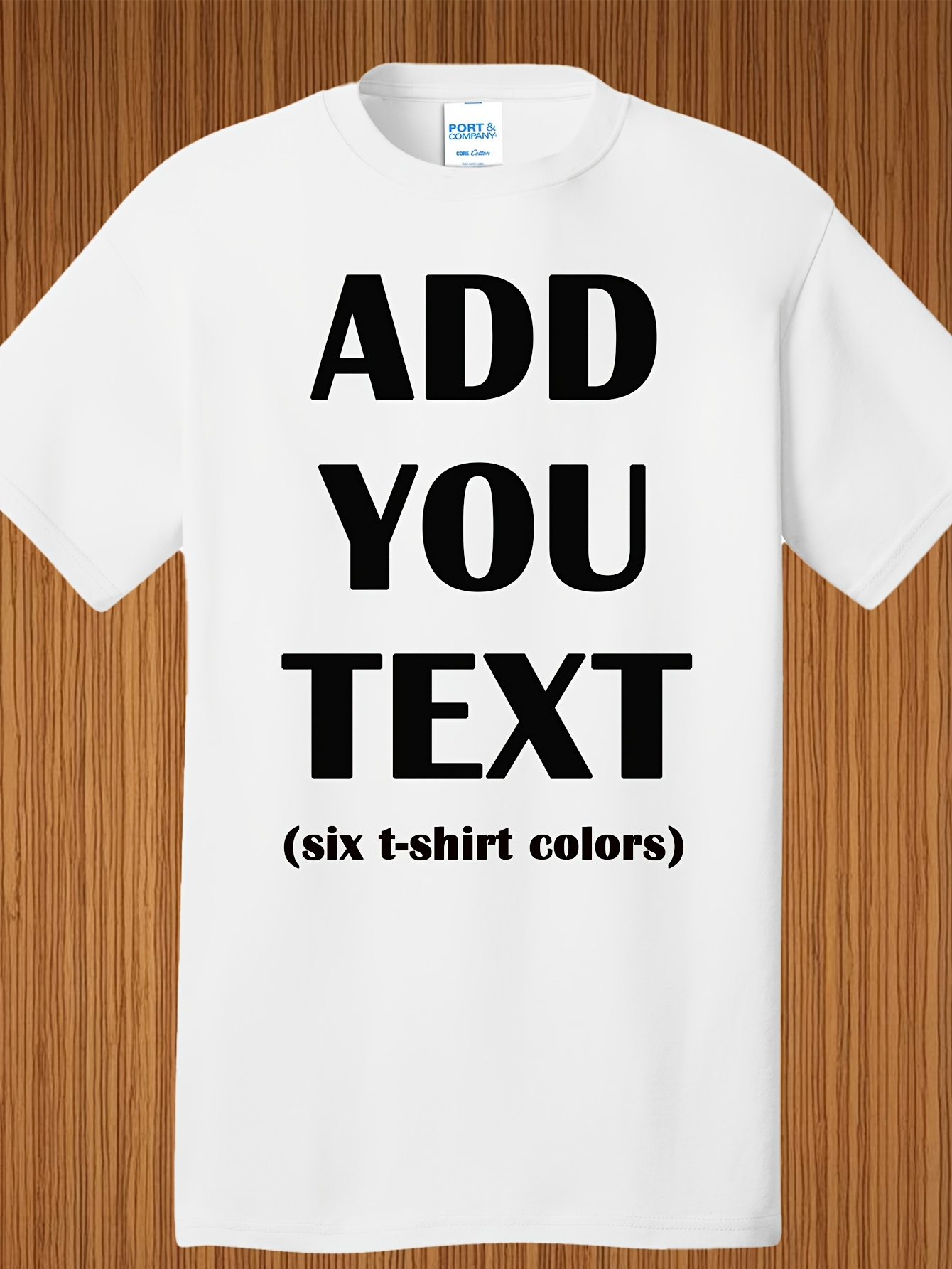 Men's Graphic T-Shirt Add You Text Bold Letters With Simple Layout On White T Shirt