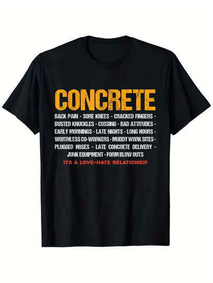 Men's Graphic T-Shirt Concrete Working Tools Hard Long Hours Under City Sun T Shirt