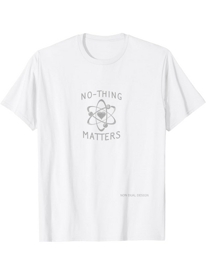 Men's Graphic T-Shirt No Thing Matters Scientific Diagram With Subtle Minimalist Central Atom