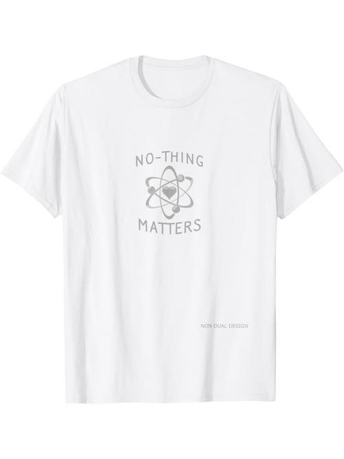 Men's Graphic T-Shirt No Thing Matters Scientific Diagram With Subtle Minimalist Central Atom
