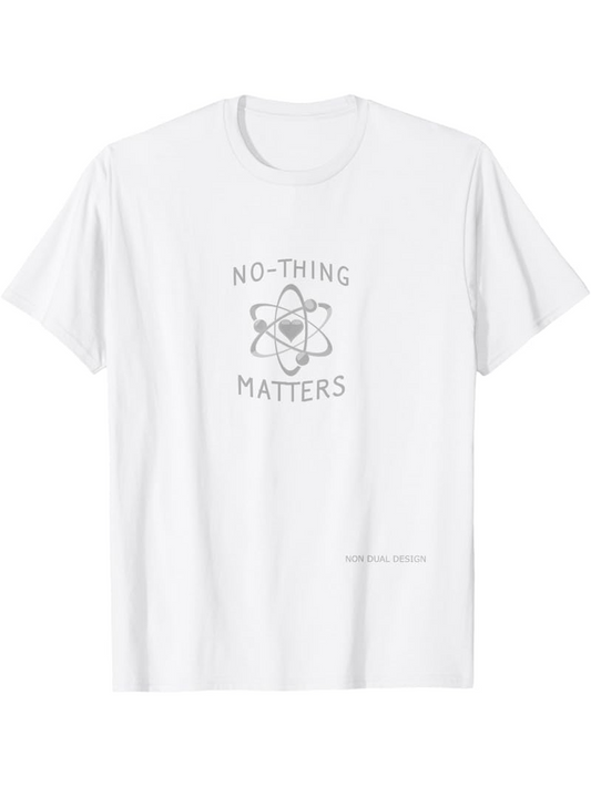 Men's Graphic T-Shirt No Thing Matters Scientific Diagram With Subtle Minimalist Central Atom
