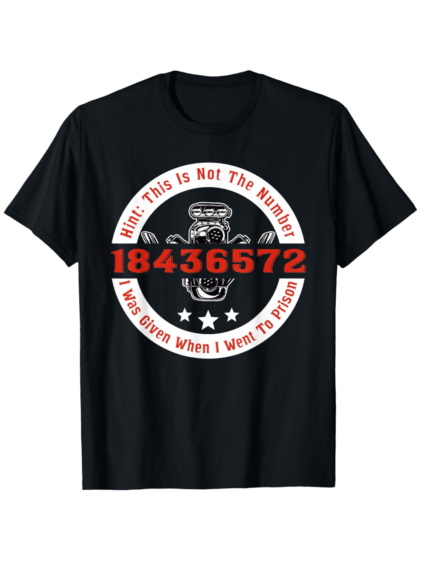 Men's Graphic T-Shirt Hint This Is Not The Number Printed Boldly With Skull Graphic