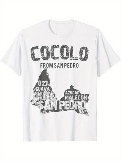 Men's Graphic T-Shirt Cocolo From San Pedro Azucar Malecon Graphic San Pedro