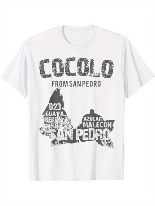 Men's Graphic T-Shirt Cocolo From San Pedro Azucar Malecon Graphic San Pedro