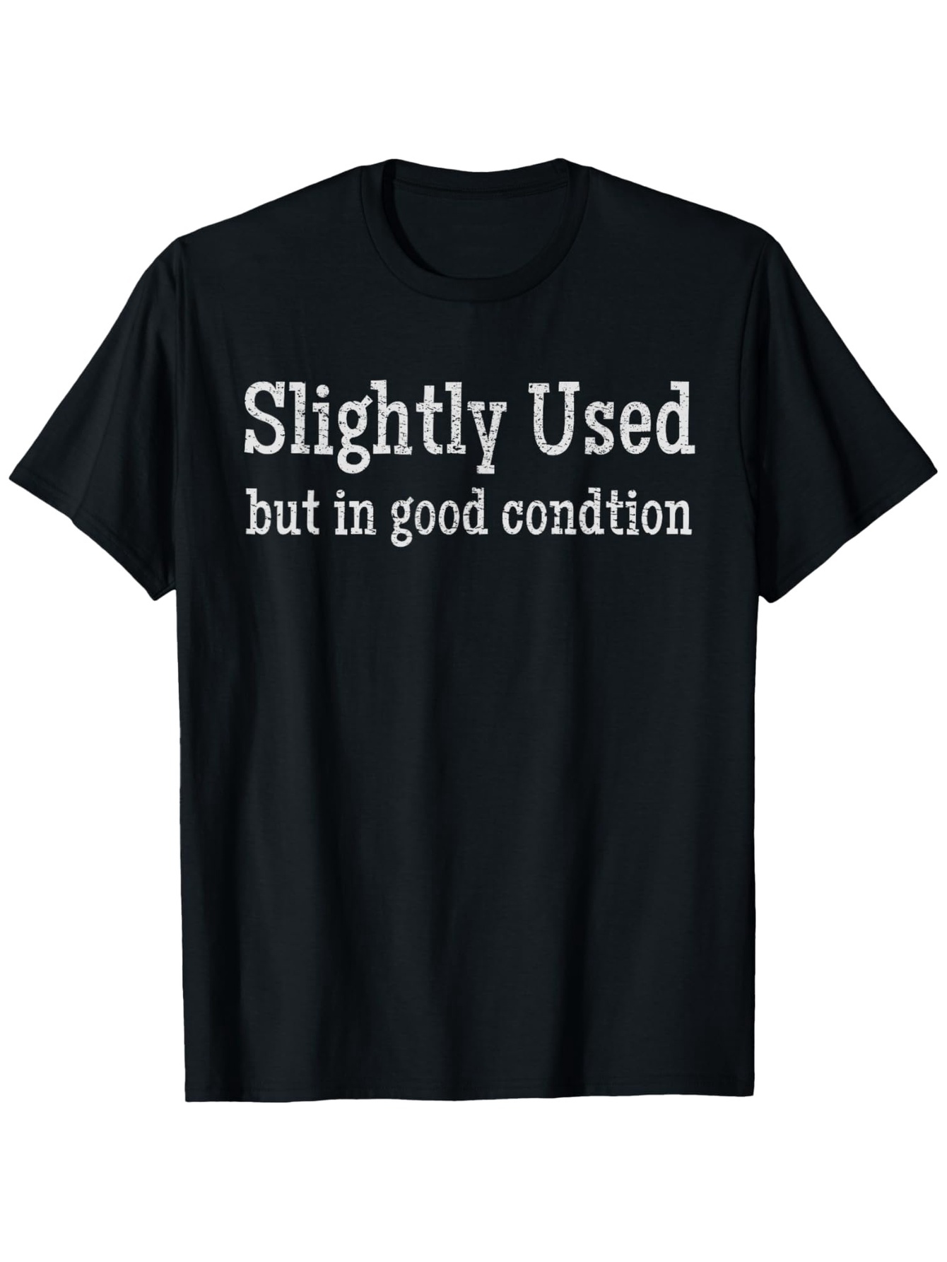 Men's Graphic T-Shirt Slightly Used In Good Condition Lettered Black T Shirt